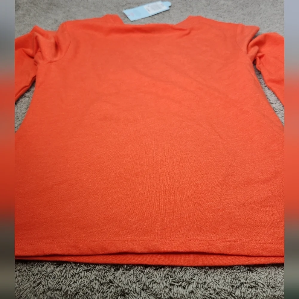 Boys Long Sleeve Glow In The Dark Halloween Graphic T-Shirt Cat & Jack Orange S